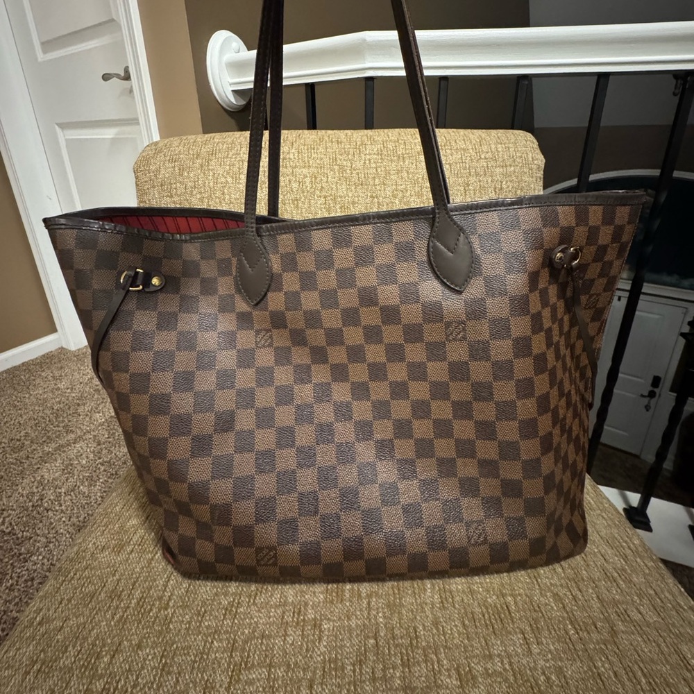 ⭐️ AUTHENTIC LV LOUIS VUITTON NEVERFULL GM DAMIER EBENE SHOULDER BAG ⭐️ - Picture 2 of 13